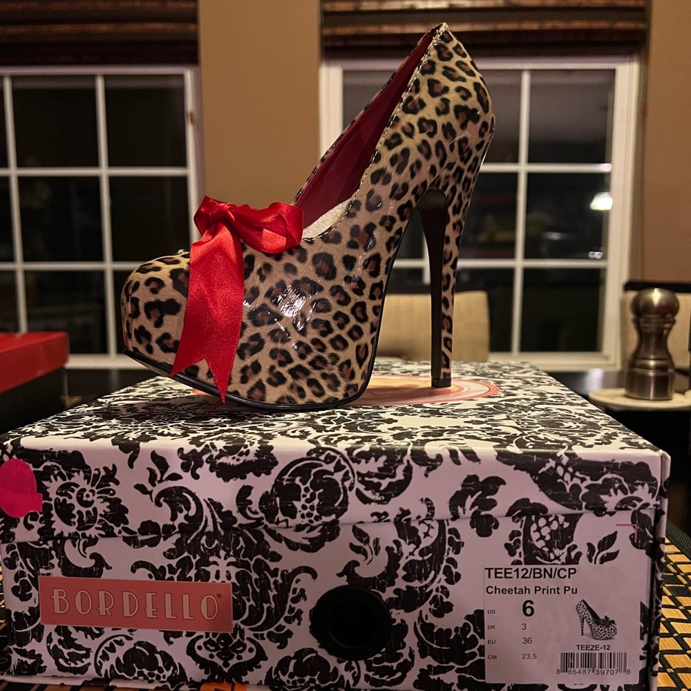 TEEZE-12 PUMP | CHEETAH FAUX LEATHER